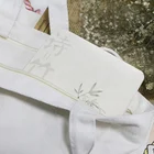 Free printed canvas tote bag cotton waterproof fabric folding bag cheap custom LOGO
