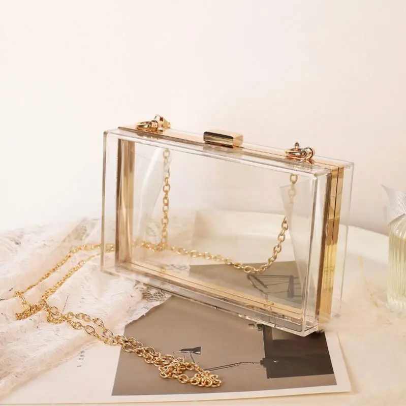 2022 luxury women wedding hand bag bridal handbag transparent clutch party acrylic evening bags clear purse, 11 colors
2022 luxury women wedding hand bag bridal handbag transparent clutch party acrylic evening bags clear purse, 11 colors