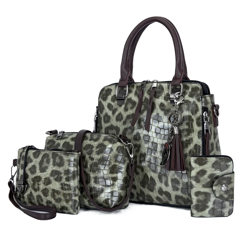 2021 fashion Large capacity bag set women's bag leopard print handbag for women soft leather women shoulder bag, Red/black/pink/brown/gray/blue
2021 fashion Large capacity bag set women's bag leopard print handbag for women soft leather women shoulder bag, Red/black/pink/brown/gray/blue