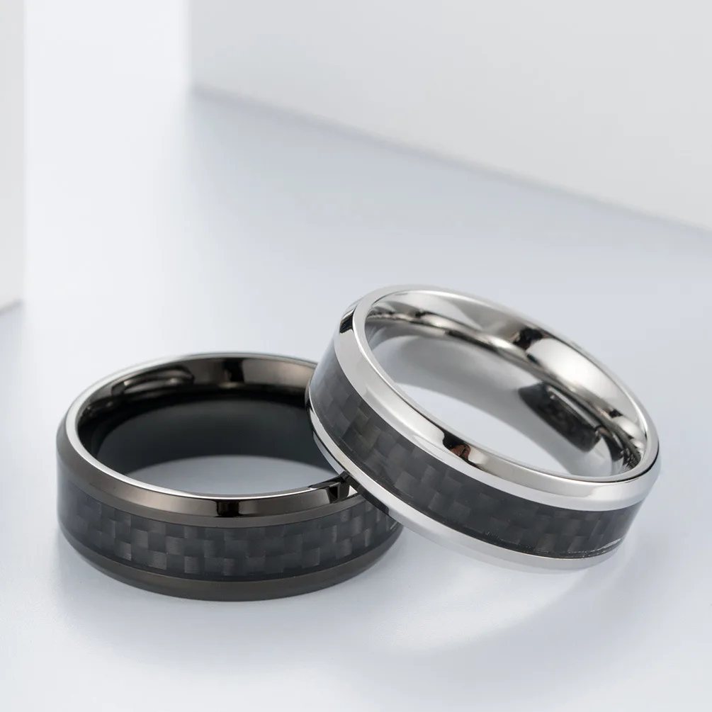 MECYLIFE High Grade MEN Jewelries Hot Sale Stainless Steel Band Black Carbon Fiber Ring, Silver,black
MECYLIFE High Grade MEN Jewelries Hot Sale Stainless Steel Band Black Carbon Fiber Ring, Silver,black