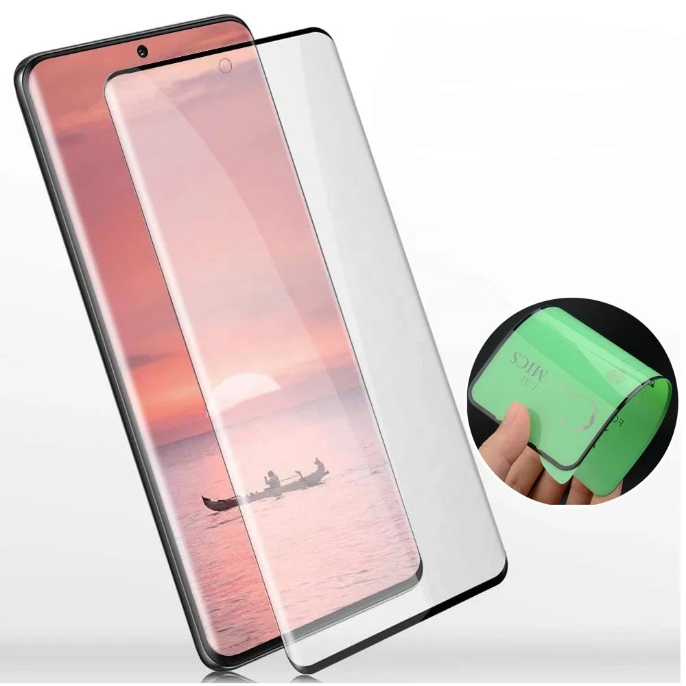 

3D Curved High Clear Anti Explosion Ceramic Screen Protector For Samsung S21 Ultra S22 S20+ S10 S9 Note 20 Pro Redmi Note 10 Pro