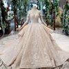 /product-detail/high-end-luxury-beaded-wedding-dress-2020-fashion-top-quality-long-sleeve-champagne-organza-bridal-gown-62417038250.html