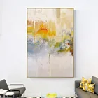 Abstract grey yellow white canvas painting acrylic paintings on canvas wall pictures wall art home decor for decoration