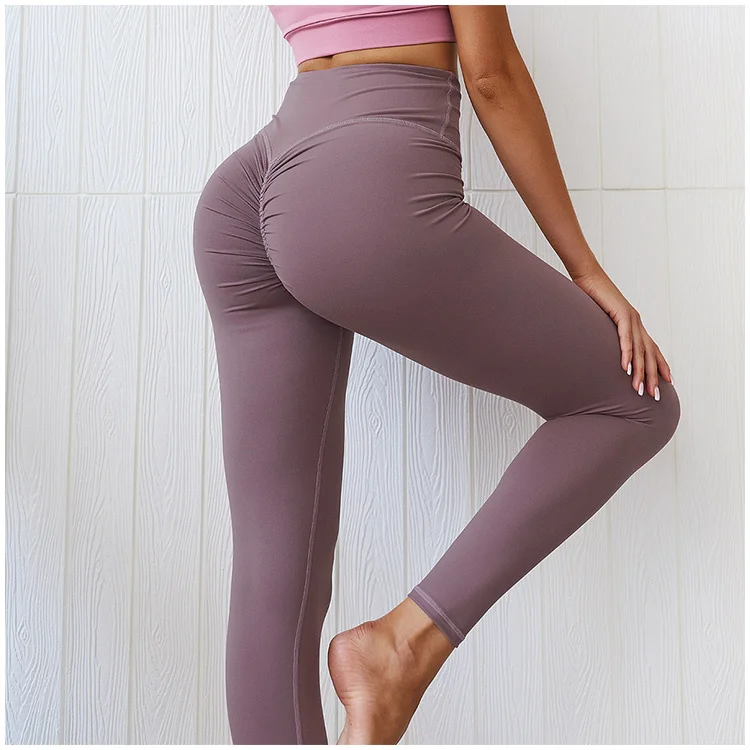 Sexy Fitness Gym Wear Medias Calsas Deportivas Booty Yoga Pants Ass Push Up Leggings For Women