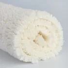 lamb wool Sherpa 100%polyester single face solid color and print Sherpa fleece fabric