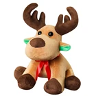 Doll Custom New Design Christmas Toy Soft Plush Soft Cartoon Elk Toys Animal Reindeer Doll