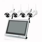 4 Camera POE Security wireless water-proof IP67 reversing camera kit