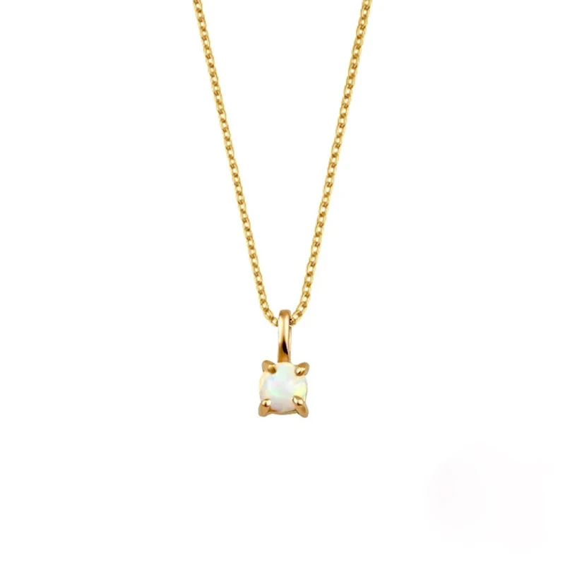 Fashion Wholesale Jewelry S925 Sterling Silver Opal Necklace Classic Four-Claw Opal Pendant Necklace
Fashion Wholesale Jewelry S925 Sterling Silver Opal Necklace Classic Four-Claw Opal Pendant Necklace