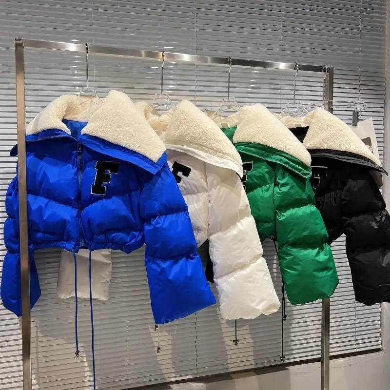 Yingchao 2022 Drop Shipping Fashion Patchwork Women Letter F Large Lapel Long Sleeve Padded Short Winter Coat Jacket
Yingchao 2022 Drop Shipping Fashion Patchwork Women Letter F Large Lapel Long Sleeve Padded Short Winter Coat Jacket