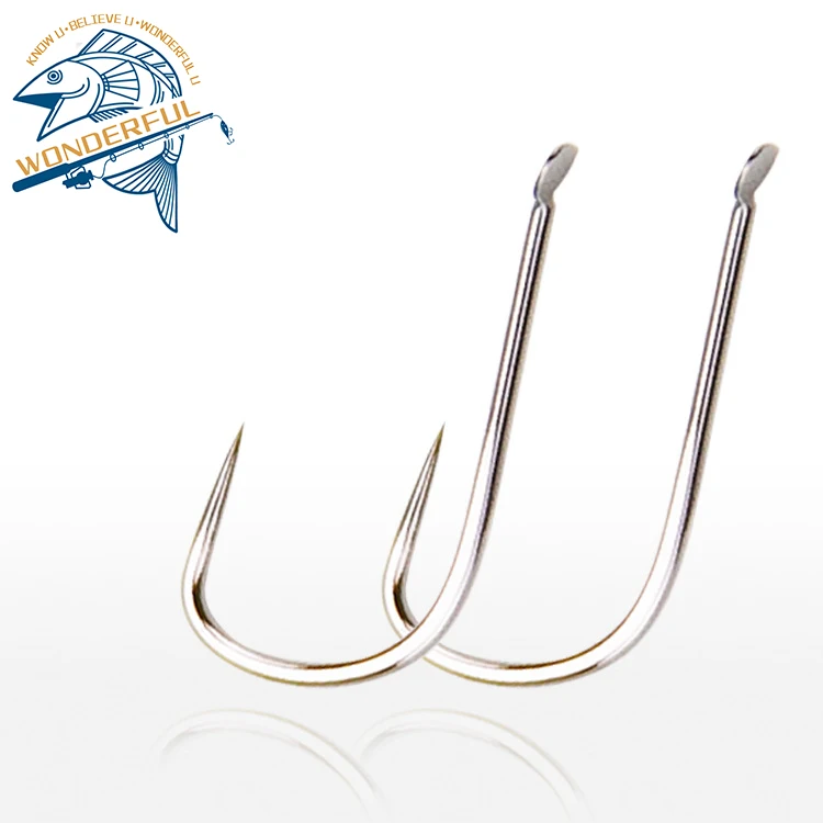 Factory In Stock Top Quality High Carbon Steel Long Shoot Sharp Barbless Fishing Hook, Silver
Factory In Stock Top Quality High Carbon Steel Long Shoot Sharp Barbless Fishing Hook, Silver