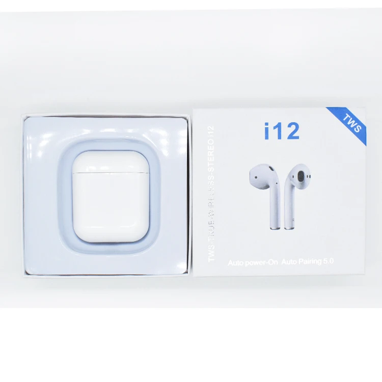 

Macaron Inpods 12 Tws Headphones Tooth Wireless Earphone Headphone Touch Control 5.0 I12 Tws Mini True Blue In-ear V5.0 White Ce