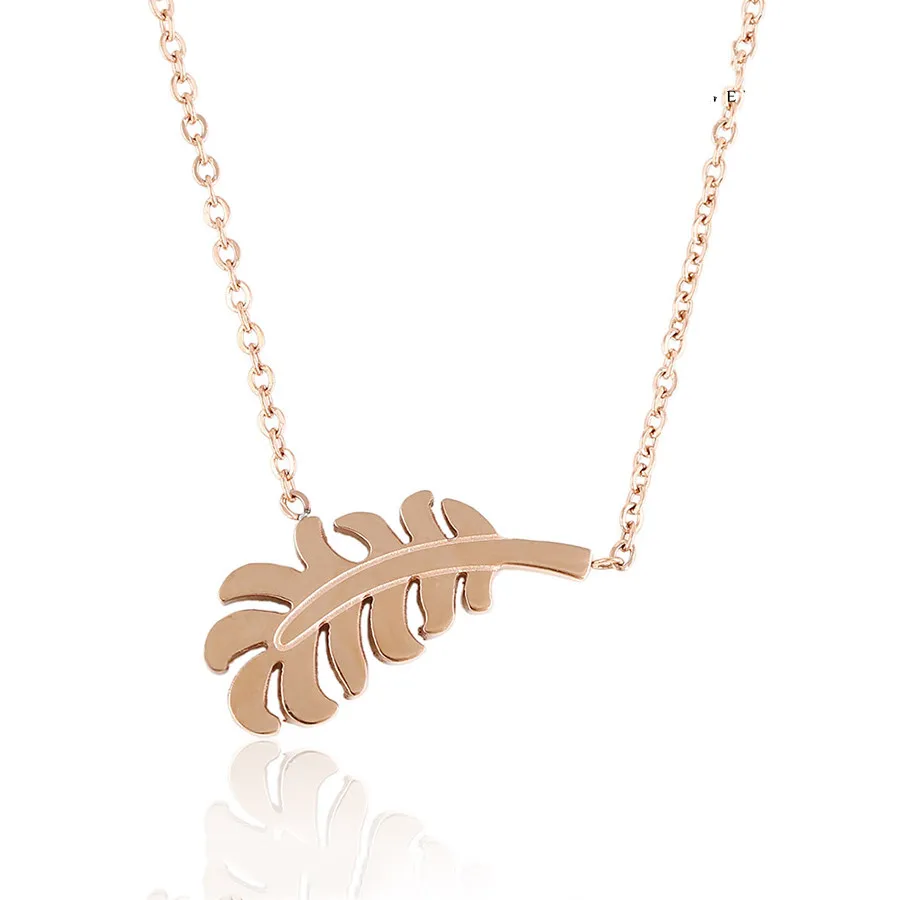 necklace-00188 xuping jewelry fashion all-match simple leaf pendant thick chain rose gold stainless steel necklace
necklace-00188 xuping jewelry fashion all-match simple leaf pendant thick chain rose gold stainless steel necklace