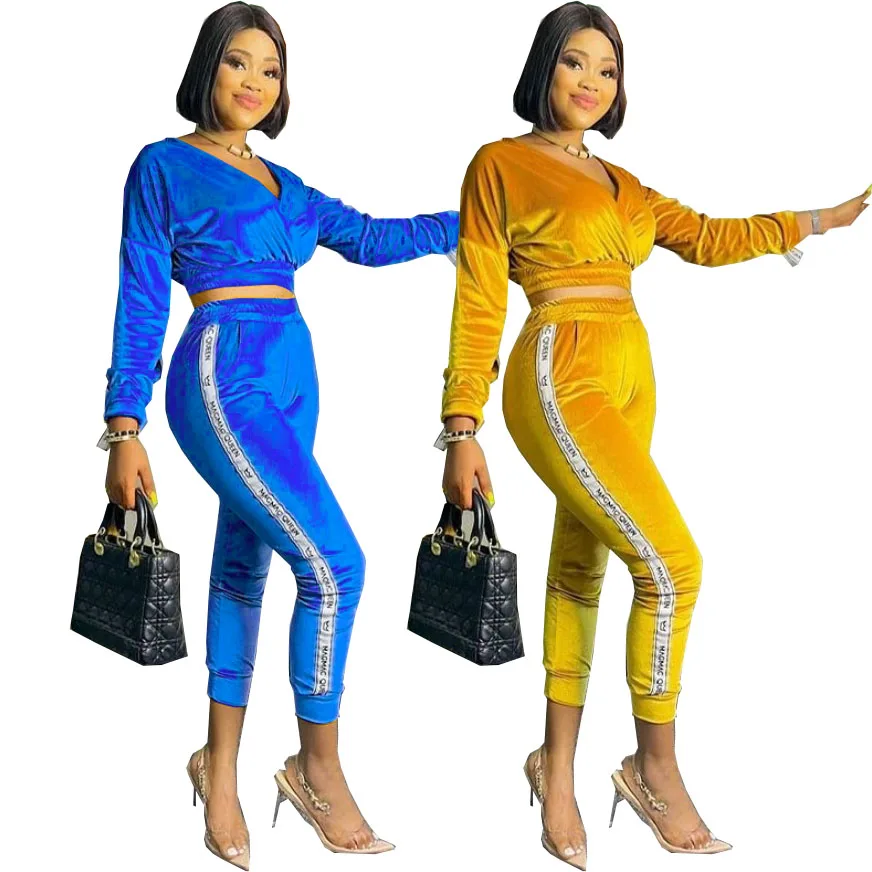 In Stock Women Pant Sets Casual Two Piece Women Wholesale Sexy Yellow Blue Sets Sweater For Ladies Drop Shipping, Picture shown
In Stock Women Pant Sets Casual Two Piece Women Wholesale Sexy Yellow Blue Sets Sweater For Ladies Drop Shipping, Picture shown