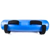 Customized physical workout weight power lifting blue water filled pipe dumbbell aqua bag