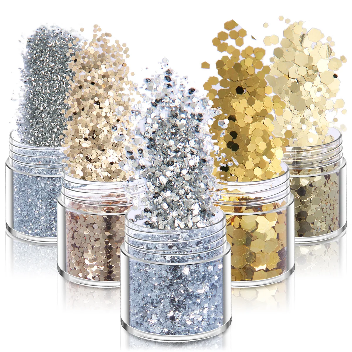 Holographic Laser Nail Polish Glitter Sequins Glitter Powder Glitter Gradient Size Mixed Nail Art Manicure Accessories
Holographic Laser Nail Polish Glitter Sequins Glitter Powder Glitter Gradient Size Mixed Nail Art Manicure Accessories