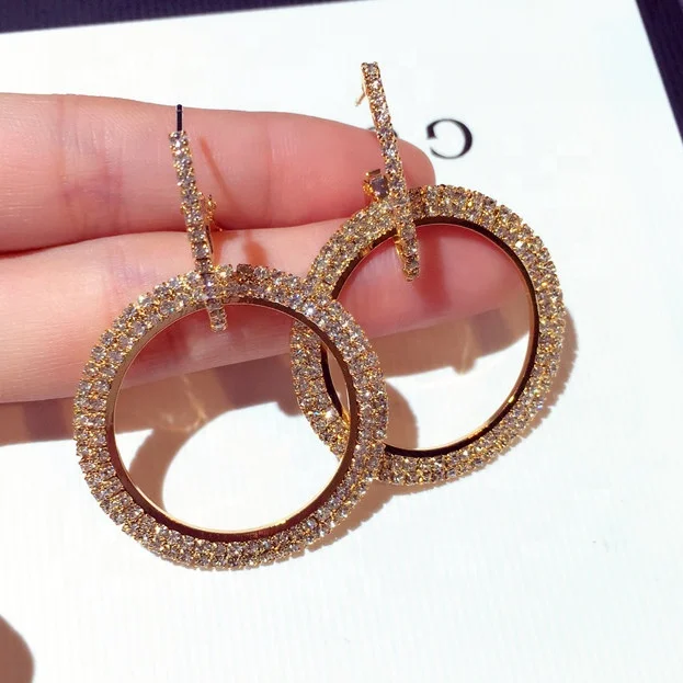 New design creative jewelry high-grade elegant crystal earrings round earrings wedding party earrings for woman gift, Picture shows
New design creative jewelry high-grade elegant crystal earrings round earrings wedding party earrings for woman gift, Picture shows