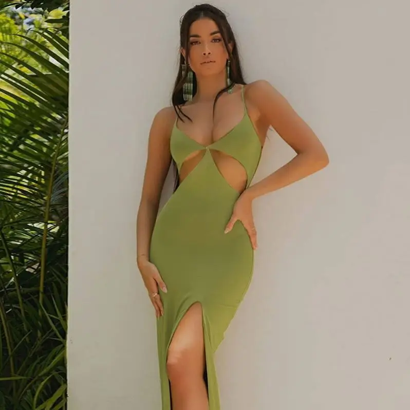 2021 Summer Fashionable New Style Sexy Suspenders Hollow Out Fork Skirt Solid Color, As the picture
2021 Summer Fashionable New Style Sexy Suspenders Hollow Out Fork Skirt Solid Color, As the picture