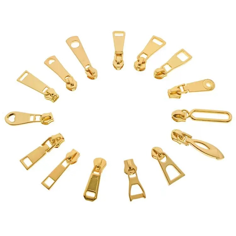 TANAI High quality metal leather reversible gold zipper pull for handbags universal metal zipper for luggage and clothing
TANAI High quality metal leather reversible gold zipper pull for handbags universal metal zipper for luggage and clothing