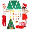 Decorate and entertain during the Christmas season 3D DIY Felt Christmas Tree Set with Xmas Hanging Ornaments