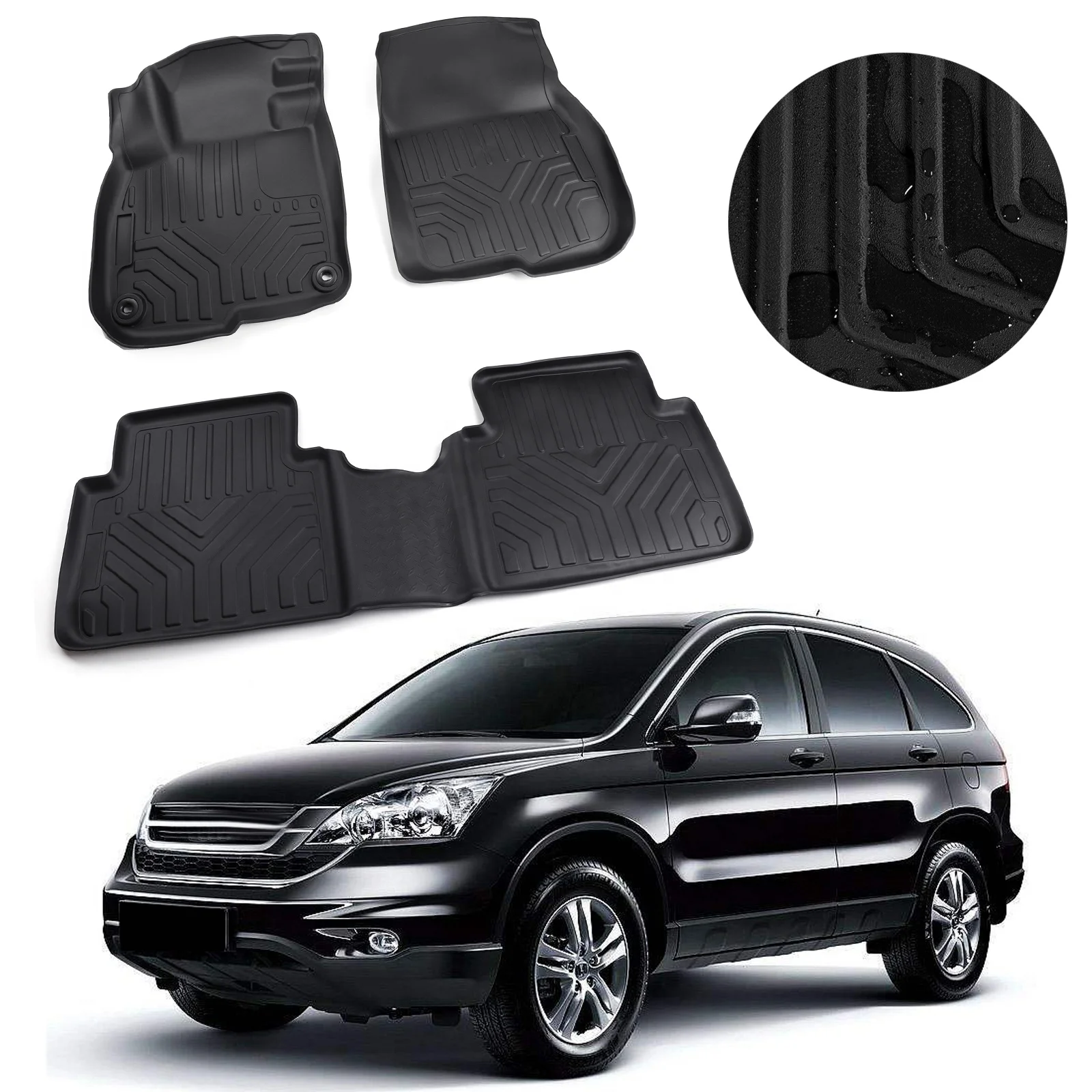 Areyourshop Free Shipping Floor Mats for Honda CRV CR-V 2017 2018 2019 All Weather Protection Full Set Liners, Black
Areyourshop Free Shipping Floor Mats for Honda CRV CR-V 2017 2018 2019 All Weather Protection Full Set Liners, Black
