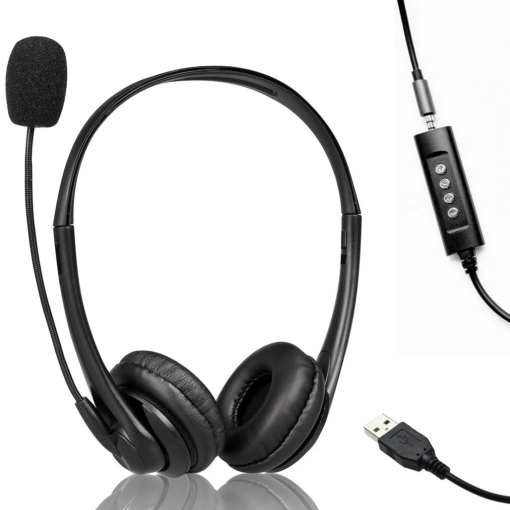 Opptel good quality USB headset with lower price for computer and call center, Black
Opptel good quality USB headset with lower price for computer and call center, Black