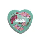 High Standard Brand Blank Metal Button Badge For Clothing Custom Heart Buttons Badges