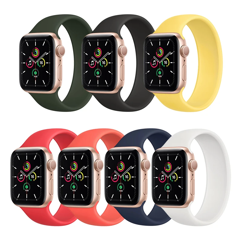 2021 Fashion Custom Print Braided Solo Loop Silicone Watch Band For Apple Watch Bands 1 2 3 4 5 6, Solid color/stock pattern or customized
2021 Fashion Custom Print Braided Solo Loop Silicone Watch Band For Apple Watch Bands 1 2 3 4 5 6, Solid color/stock pattern or customized