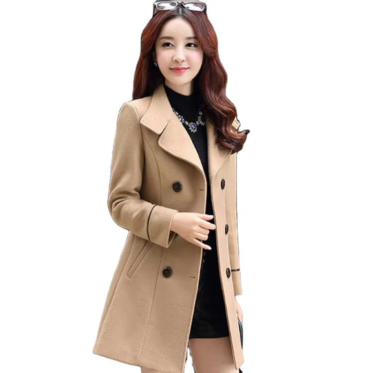New Style Lady Warm Double Breasted Womens Fall Long Trench Over Coat For Women Korean Thin
New Style Lady Warm Double Breasted Womens Fall Long Trench Over Coat For Women Korean Thin