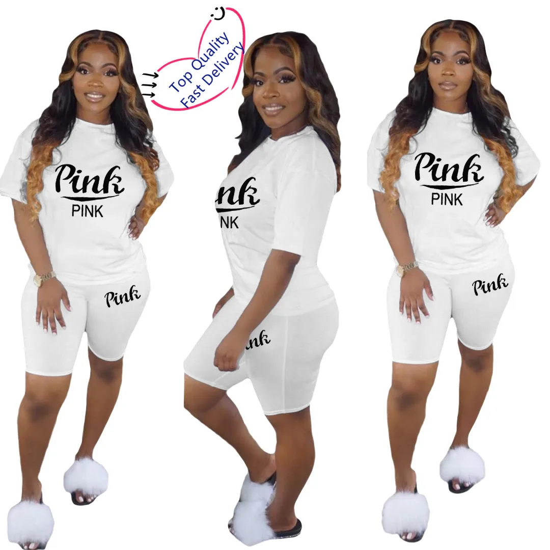 2020 Summer Set Woman Clothes Solid Color Fashion Stitching Letter Printing Casual Tops Shorts Suit Women Brand Tracksuits
2020 Summer Set Woman Clothes Solid Color Fashion Stitching Letter Printing Casual Tops Shorts Suit Women Brand Tracksuits