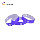 GJ6070 PVC Material L Shape Waterproof Adult Size Wristband Festival Wristband
