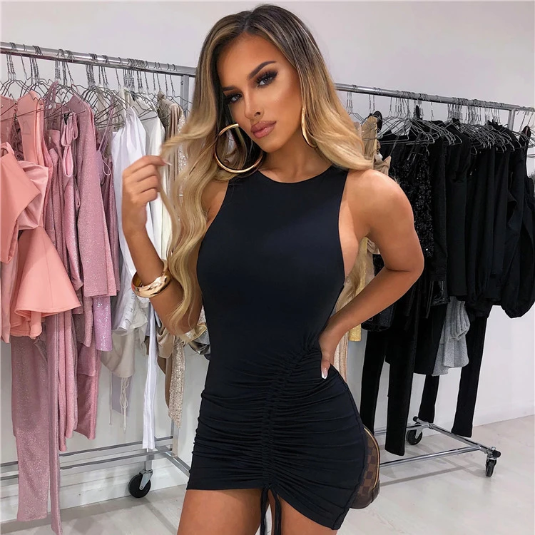 Fashion Clothes Casual Woman Wear Women Club Tight Sleeveless Sexy Pencil Bodycon Mini Black Dress
Fashion Clothes Casual Woman Wear Women Club Tight Sleeveless Sexy Pencil Bodycon Mini Black Dress