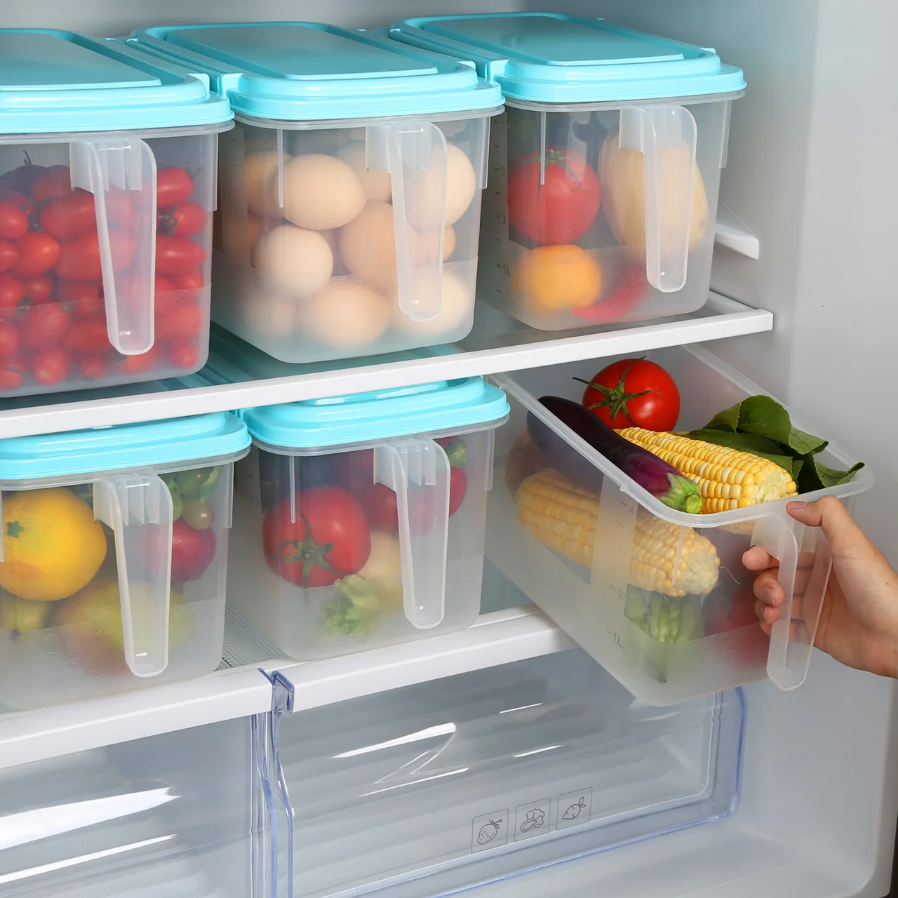Haixin hot sale fresh keeping box plastic transparent airtight food containers boxes, Pink/blue
Haixin hot sale fresh keeping box plastic transparent airtight food containers boxes, Pink/blue