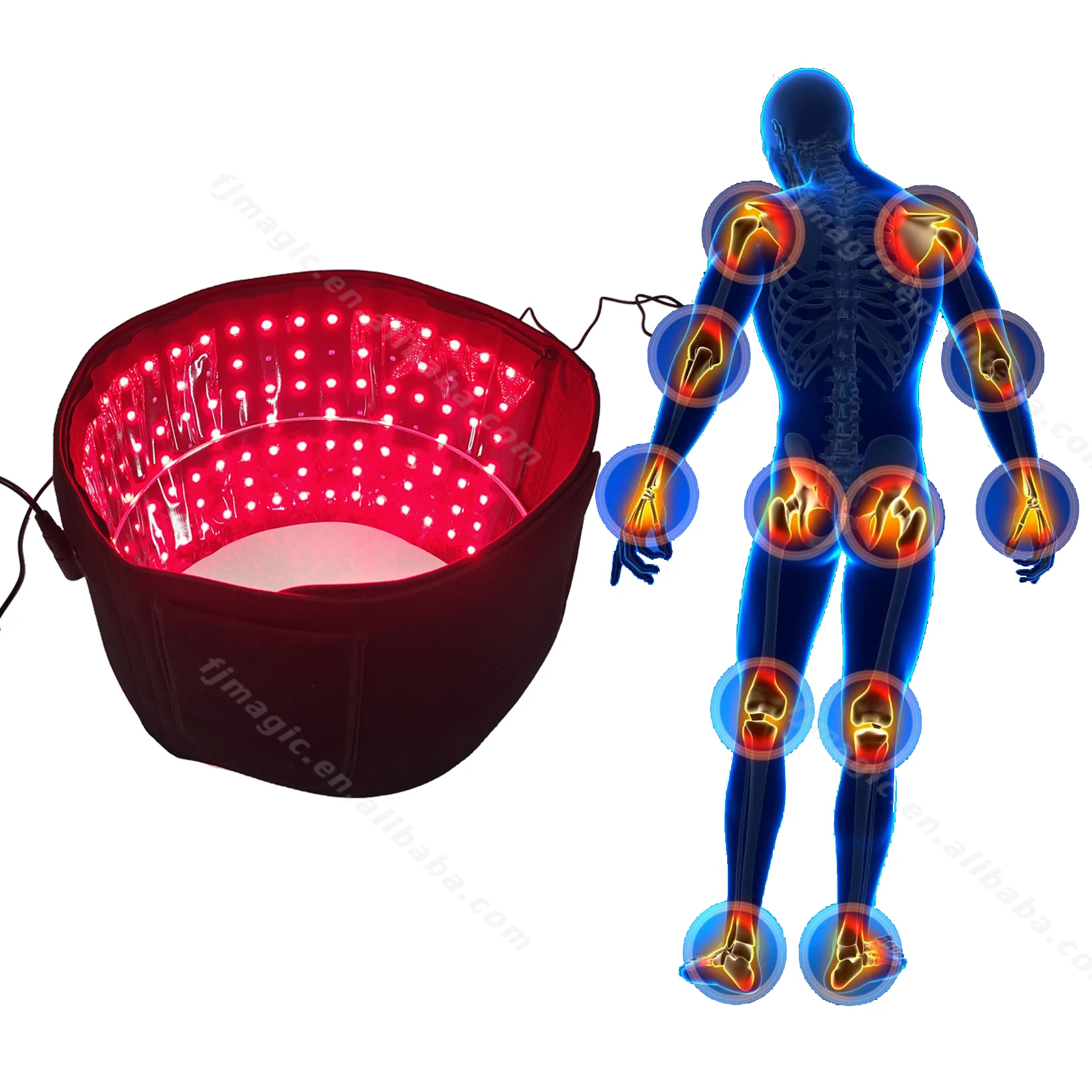 LED relieve low back pain relieve dysmenorrhea LED red light therapy infrared therapy professional treatment of pain, Black
LED relieve low back pain relieve dysmenorrhea LED red light therapy infrared therapy professional treatment of pain, Black