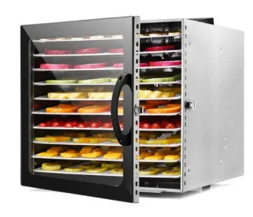 Wholesale 10 Tray Hot Air Fruit Dryer Biltong Vegetable Drying Machine