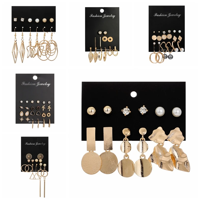 Showfay earrings jewelry set pearl leaf earrings female popular temperament geometric earrings set 2019
Showfay earrings jewelry set pearl leaf earrings female popular temperament geometric earrings set 2019
