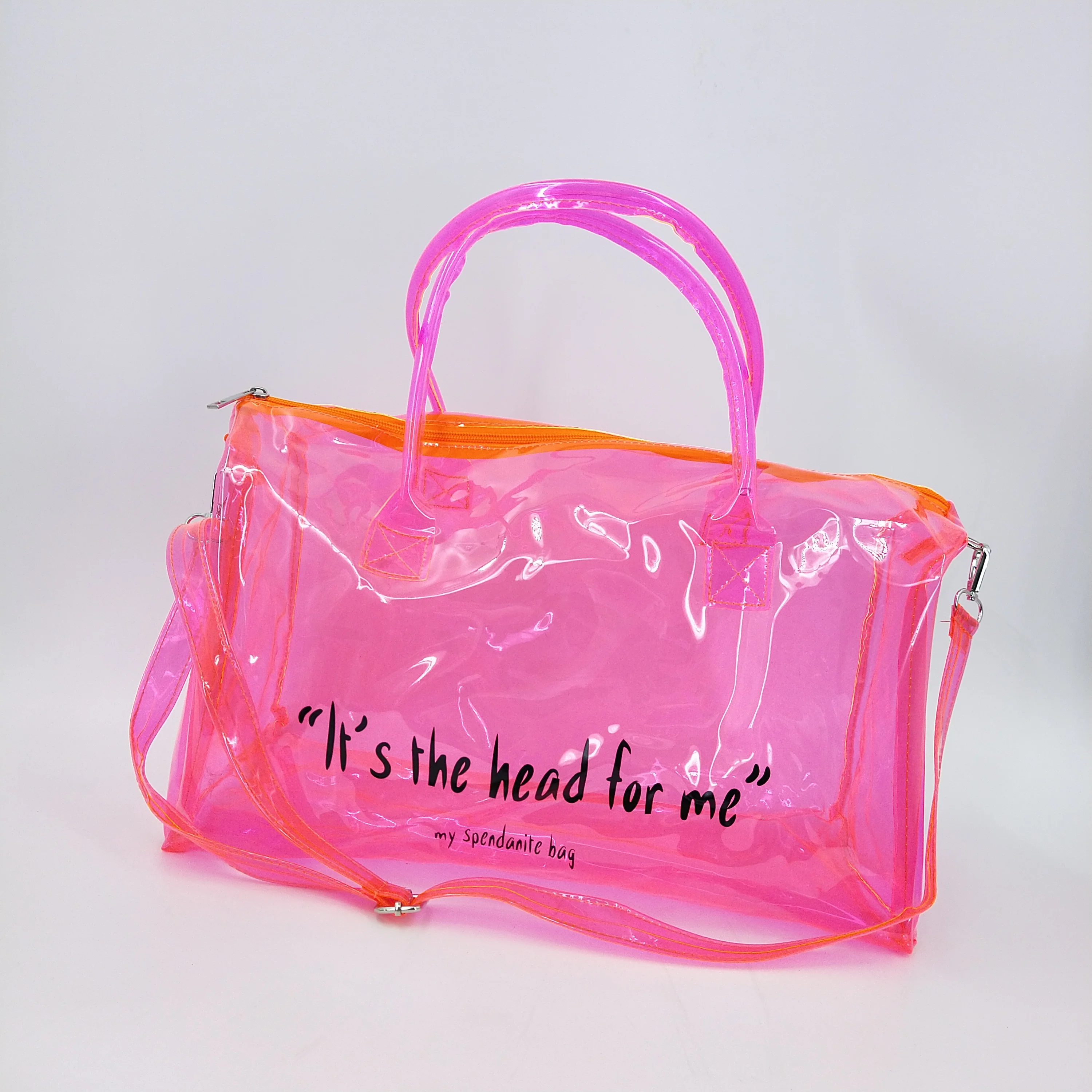 custom logo transparent gym bag plastic colorful jelly bags, Pink yellow red green purple
custom logo transparent gym bag plastic colorful jelly bags, Pink yellow red green purple