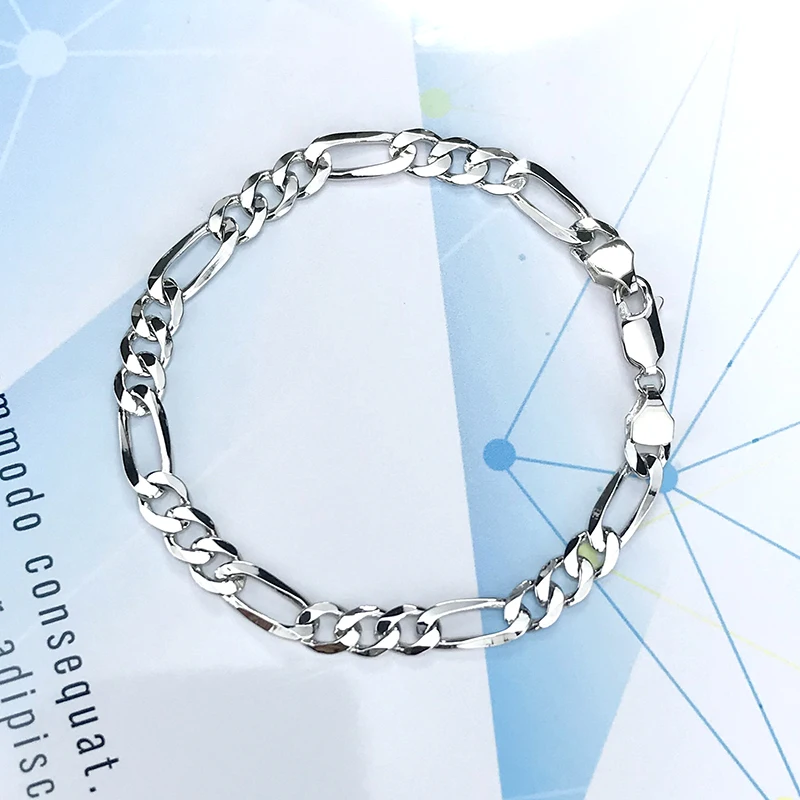 2020 Fashion Jewelry Cuban Chain Necklace Figaro Bracelet, Woman Jewelry Accessories 925 Sterling Silver
2020 Fashion Jewelry Cuban Chain Necklace Figaro Bracelet, Woman Jewelry Accessories 925 Sterling Silver