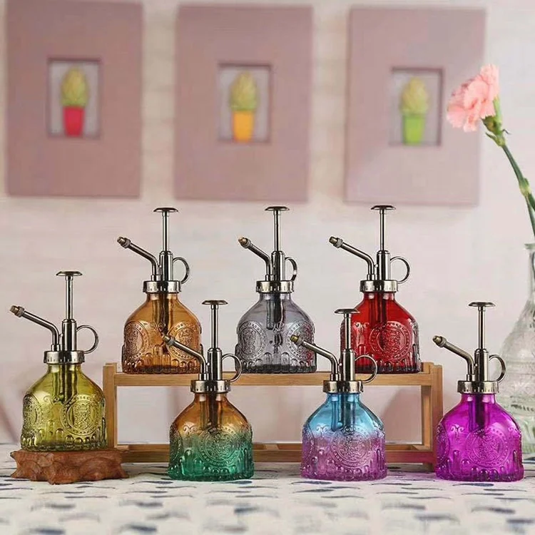 New Arrival High Quality European vintage garden watering can glass vertical grain watering can colorful watering can
New Arrival High Quality European vintage garden watering can glass vertical grain watering can colorful watering can