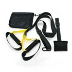 Home exercise resistance training hanging straps belt with rubber handles Fitness band Sling Trainer Hip Resistance Band