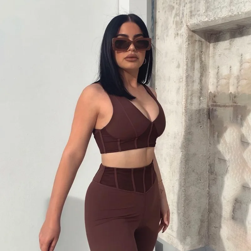 Spring new sexy stitch slim breathable sports fitness two piece sets casual suit for women
Spring new sexy stitch slim breathable sports fitness two piece sets casual suit for women