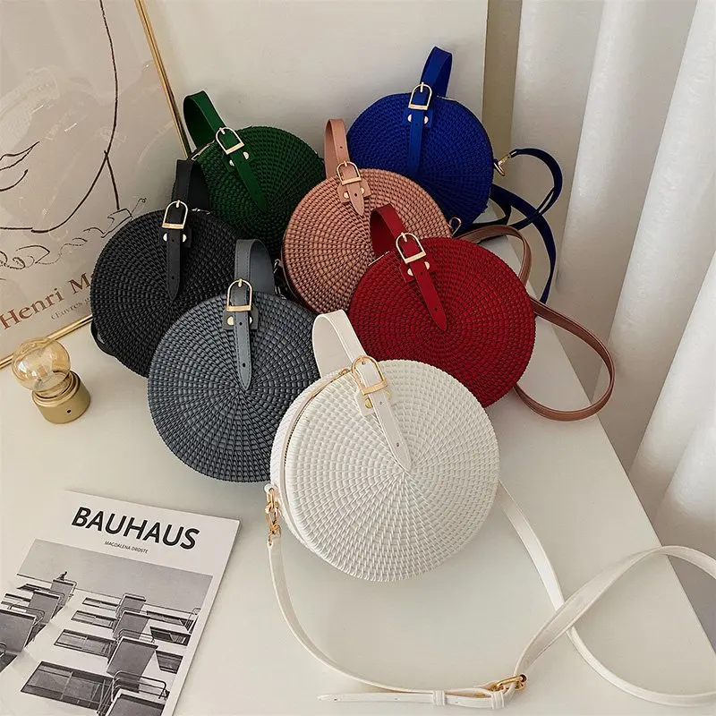 New Design Fashion Woven Round Bag 2020 Messenger Bag Female Casual Shoulder Portable PVC Jelly Bag for Women
New Design Fashion Woven Round Bag 2020 Messenger Bag Female Casual Shoulder Portable PVC Jelly Bag for Women