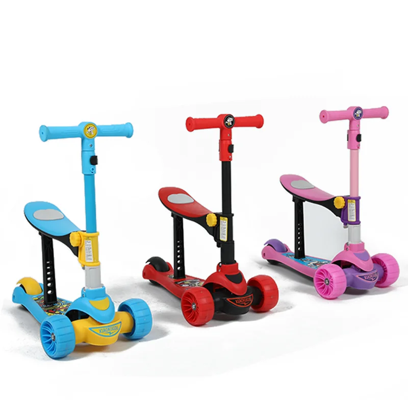 China Yongkang Scooter Children's 3-wheel All Flash 3-in-1 Foldable Wholesale Snacks Children's Scooter
China Yongkang Scooter Children's 3-wheel All Flash 3-in-1 Foldable Wholesale Snacks Children's Scooter