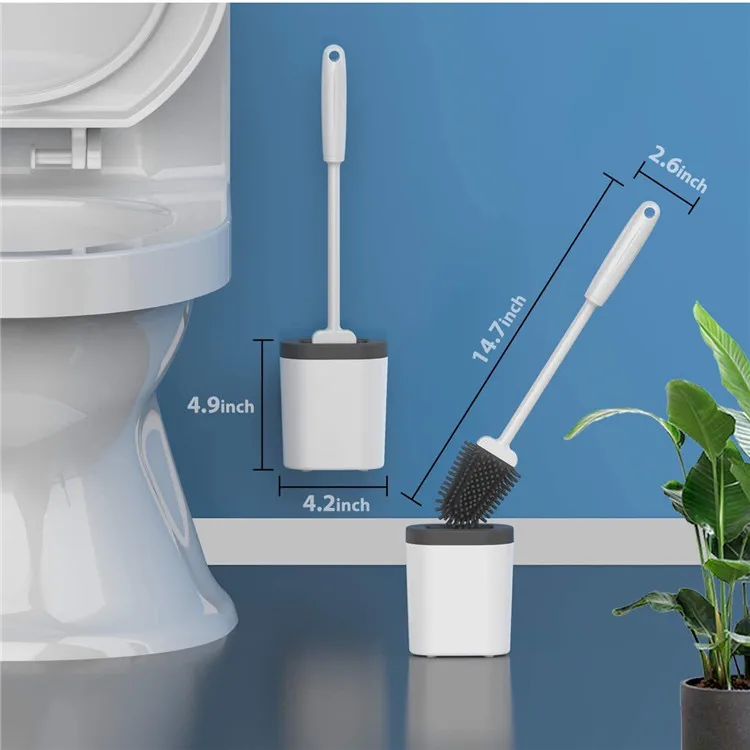 Colorful Deep Cleaning Household Bathroom Soft Tpr Plastic Silicone Toilet Brush With Holder Set, Pantone color
Colorful Deep Cleaning Household Bathroom Soft Tpr Plastic Silicone Toilet Brush With Holder Set, Pantone color