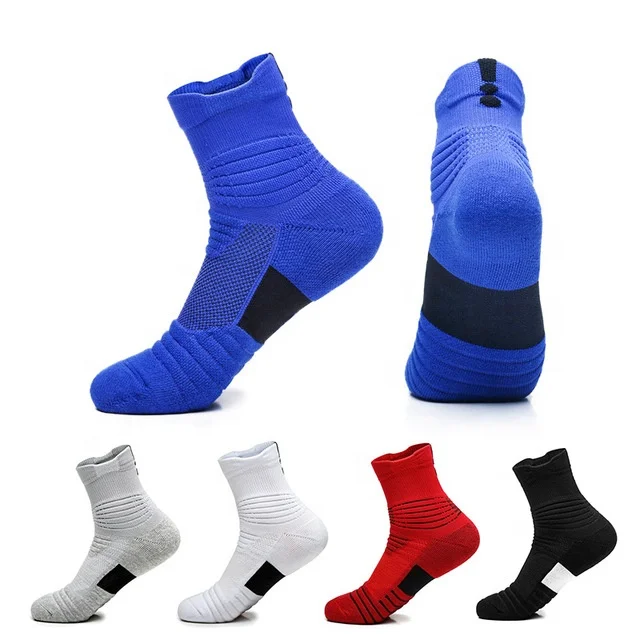 China factory supply custom logo terry sports compression crew basketball socks for men, Black
China factory supply custom logo terry sports compression crew basketball socks for men, Black