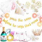 Bride to Be Champion Bottle Diamond Ring Foil Balloon Bachelorette Party Decorations Supplies Kit Wedding Party Decoration