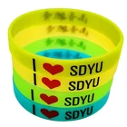 Cheap Love 5mm Custom Rubber Band Bracelets Silicone Wristbands