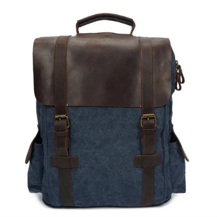 Hot Sale Large Capacity with High Quality Vintage Leather Canvas School Backpack Outdoor Travel Laptop Backpack, Deep grey,brown, army-green
Hot Sale Large Capacity with High Quality Vintage Leather Canvas School Backpack Outdoor Travel Laptop Backpack, Deep grey,brown, army-green