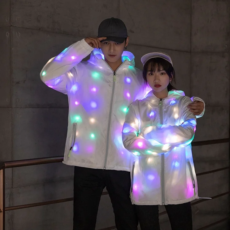 Wholesale LED jacket dance wear Luminous Clothes Colorful Lighting Costume Washable LED flash jacket for men and women
Wholesale LED jacket dance wear Luminous Clothes Colorful Lighting Costume Washable LED flash jacket for men and women