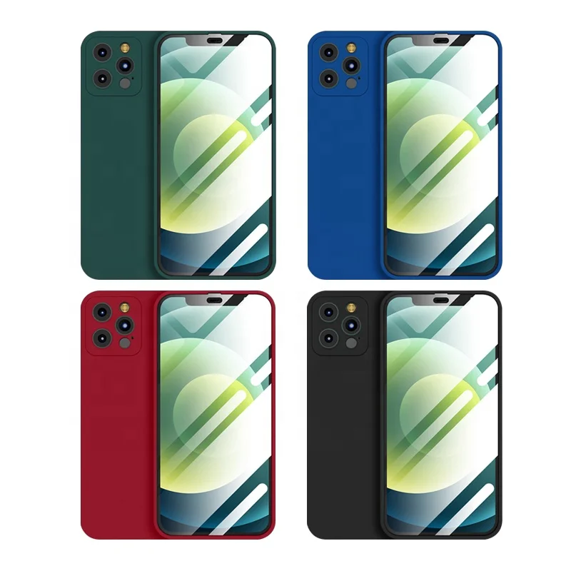 360 Protective Cover 2 in 1 tempered glass with tpu phone case For Iphone 12 Pro Max, Blue, red, green, black, or custom your color
360 Protective Cover 2 in 1 tempered glass with tpu phone case For Iphone 12 Pro Max, Blue, red, green, black, or custom your color