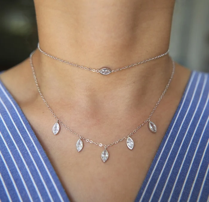 delicate thin chain 925 sterling silver italy chain 12" 14" women choker customize size bridal tassel necklace, Black
delicate thin chain 925 sterling silver italy chain 12" 14" women choker customize size bridal tassel necklace, Black